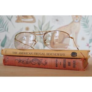 Vintage Shuron Optical Eyeglass Aviator USA Metal 1960s Retro MCM NOS